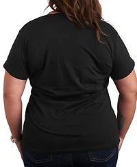 Hybrid Apparel Plus Black Widow Collegiate Short-Sleeve Graphic T-Shirt