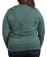 Hybrid Apparel Plus Instant Message Hawk Nature French Terry Pullover T-Shirt