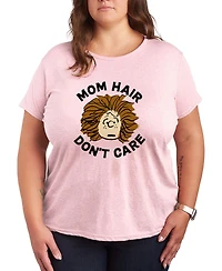Hybrid Apparel Plus Peanuts Mom Hair Don't Care Short-Sleeve Graphic T-Shirt