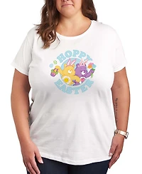 Hybrid Apparel Plus Care Bears Hoppy Easter Short-Sleeve Graphic T-Shirt