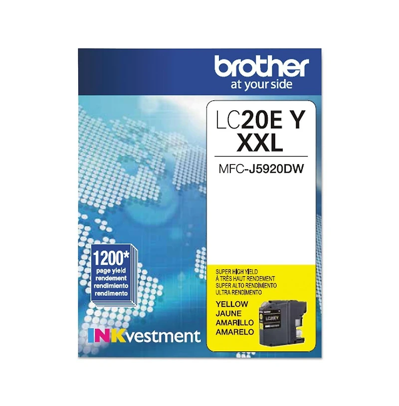 Brother LC20EY INKvestment 1,200 Page-Yield Super High-Yield Ink
