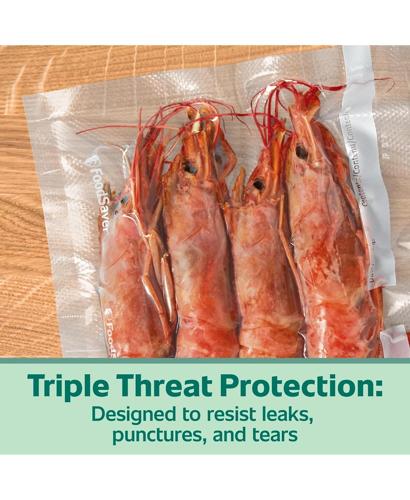 FoodSaver Heavy-Duty 8" x 20' Vacuum Seal Rolls, 6-Count