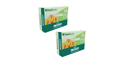 FoodSaver Quart Pre-Cut Vacuum Seal Bags, 44-Count, Pack of 2