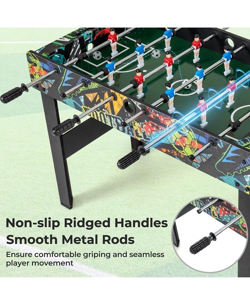 Mecale 37" Mini 2-in-1 Foosball Game Table with Detachable Legs, Tabletop Use