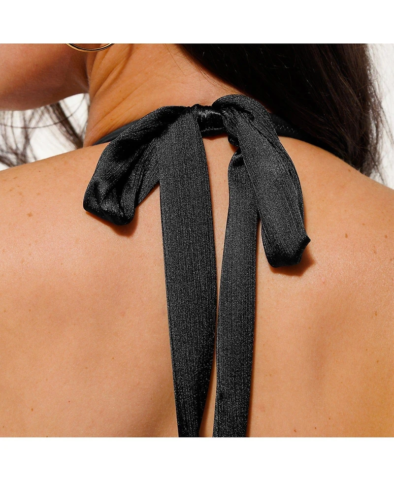 Popilush Women's Shapewear Halter Fit & Flare Mini Dress