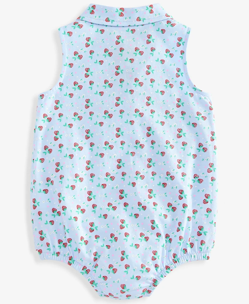 First Impressions Baby Girls' Strawberry Fields Sunsuit, Macy's Exclusive