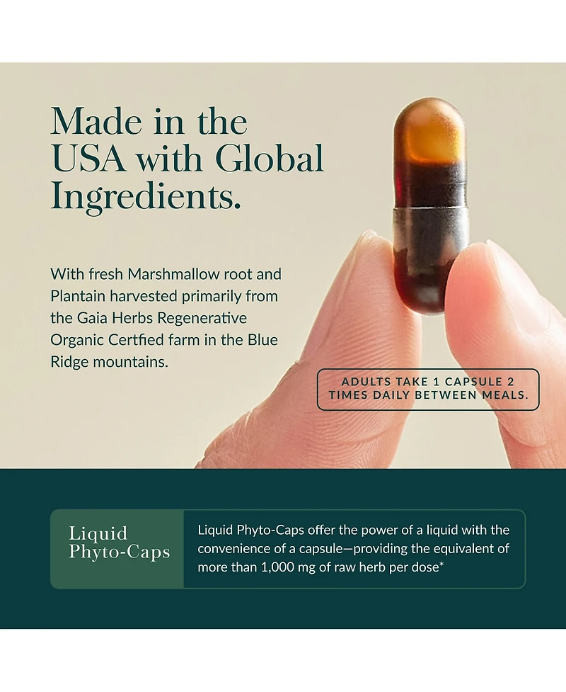 Gaia Herbs Mighty Lungs - Lung Support Supplement to Help Maintain Overall Lung & Respiratory Health