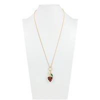 Patrica Nash Gold-Tone Plated Strawberry Pendant Necklace