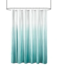Madison Park Ara Ombre Printed Seersucker Shower Curtain, 72" x