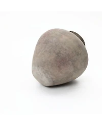 LuxenHome Rustic Ceramic Vase, 10.2" Tall Terracotta Pot with Earthy Gray-Brown Finish, Handcrafted