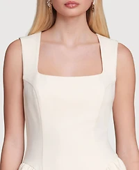 Avec Les Filles Women's Hip Flounce Mini Dress