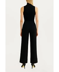 Nocturne Women's Cuffed Wide-Leg Trousers