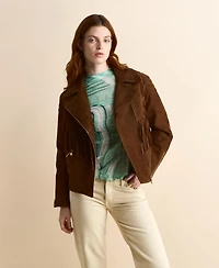 Furniq Uk Women's Suede Jacket