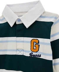 Guess Baby Boys' Long-Sleeve Knit Rugby Top and Sweatpant Set, 2-Piece Set