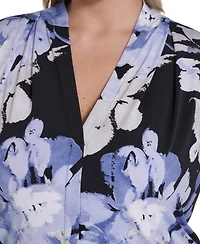 Calvin Klein Plus V-Neck Printed Top