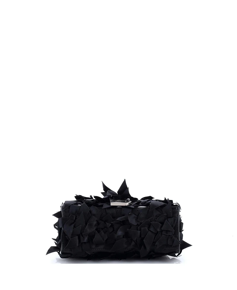 Pre-Owned Balenciaga Xs Hourglass Top Handle Bag Satin Ribbon Embellished