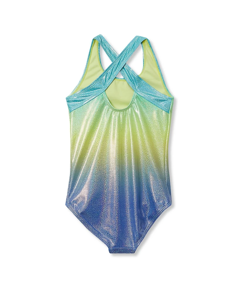 Lands' End Girls Chlorine Resistant One Piece Swimsuit
