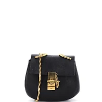 Pre-Owned Chloe Mini Drew Crossbody Bag Leather