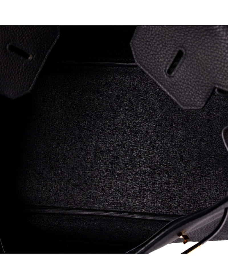 Pre-Owned HERMES Birkin 35 Handbag Clemence with Gold Hardware