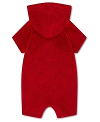 Jordan Baby Boys' Hooded Short-Sleeve Romper