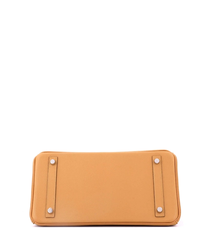 Pre-Owned HERMES Birkin 30 Handbag Brown Epsom with Palladium Hardware