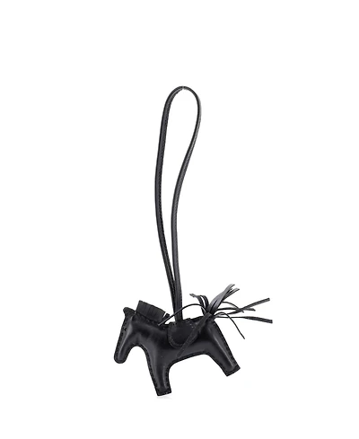 Pre-Owned Hermes Pm So Black GriGri Rodeo Bag Charm Leather