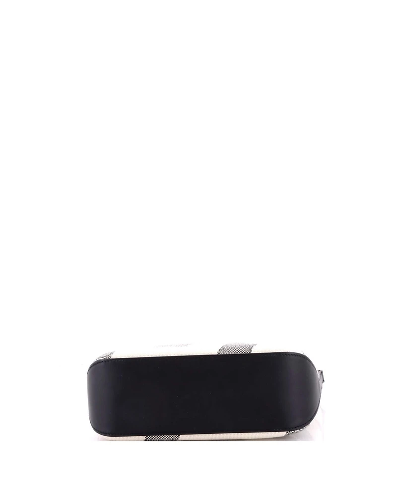 Pre-Owned HERMES Cabas H en Biais Tote Canvas with Leather