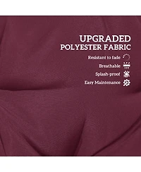 Outsunny Indoor Outdoor Chair Cushions with Back, Pillows