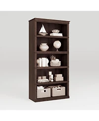 gaomon 5-Tier Farmhouse Bookcase 67.4" Tall Wooden Open Shelf for Living Room Bedroom Office