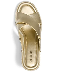 Michael Kors Women's Kenzie Slip-On Wedge Sandals