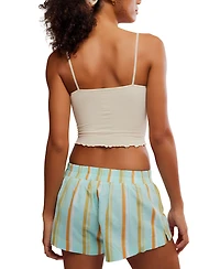 Free People Women's Snap Into it Henley Crop Top