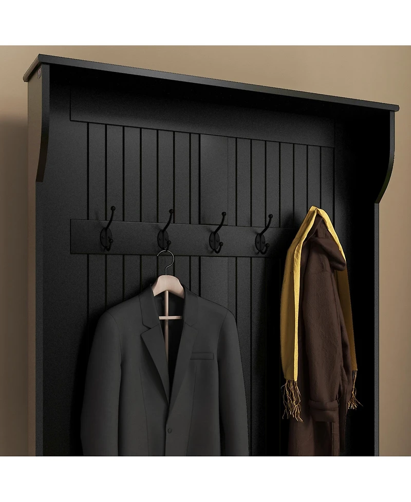 Homcom 3-In-1 Hall Tree Storage Bench and Coat Rack
