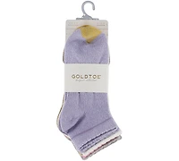 Gold Toe Women's Scalloped Edge Quarter Socks, 6-Pack