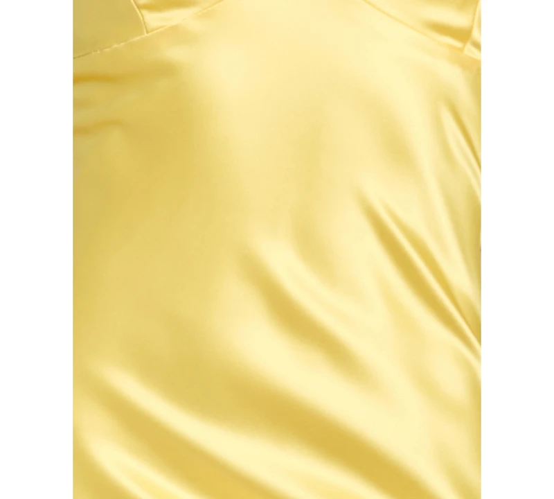 Morgan & Company Juniors' Stretch V-Neck Bar Back Long Gown