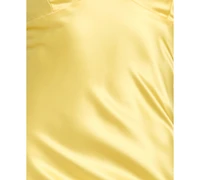 Morgan & Company Juniors' Stretch V-Neck Bar Back Long Gown