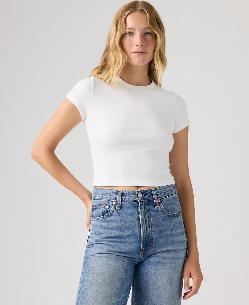 Levi's Women's Short-Sleeve Cropped Top