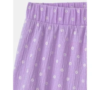 Carter's Girls' 2T-5T Floral Top and Short, 2-Piece Set