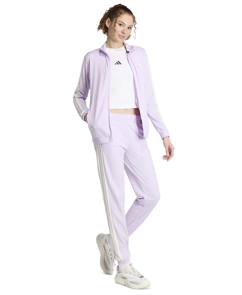 adidas Women's Tricot 3-Stripes Track Jacket