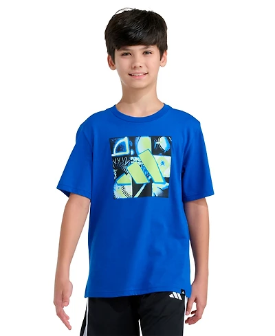 adidas Boys' 8-20 Short-Sleeve Sport X-Ray Logo T-Shirt