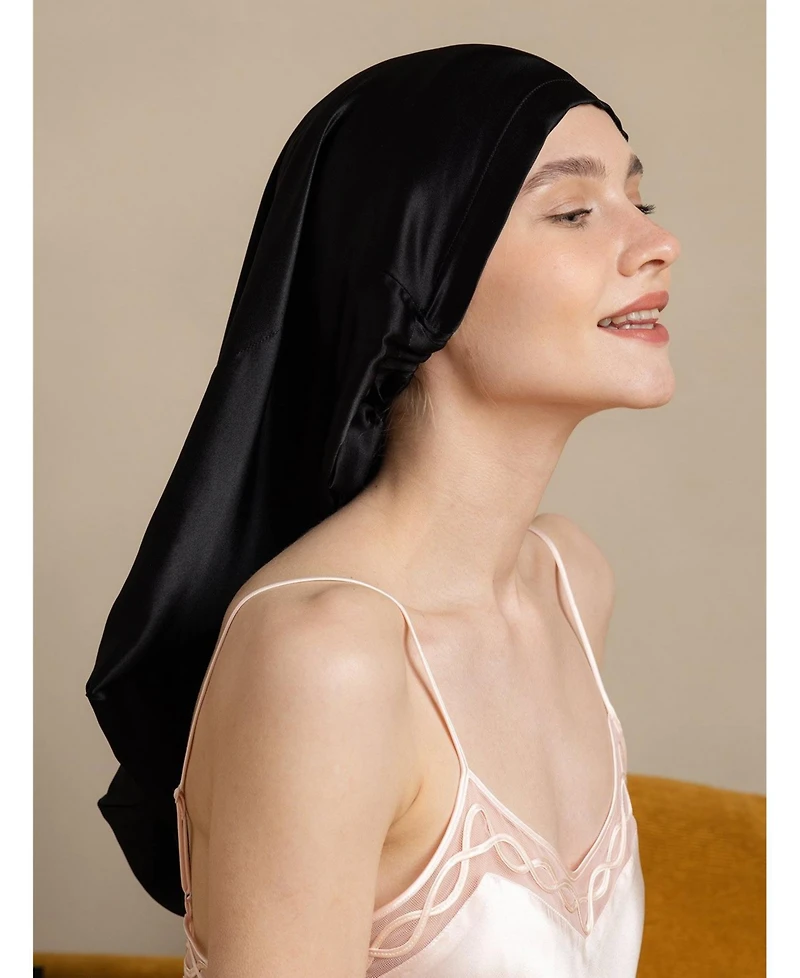 Silksilky Pure Silk Elegant Long Bonnet