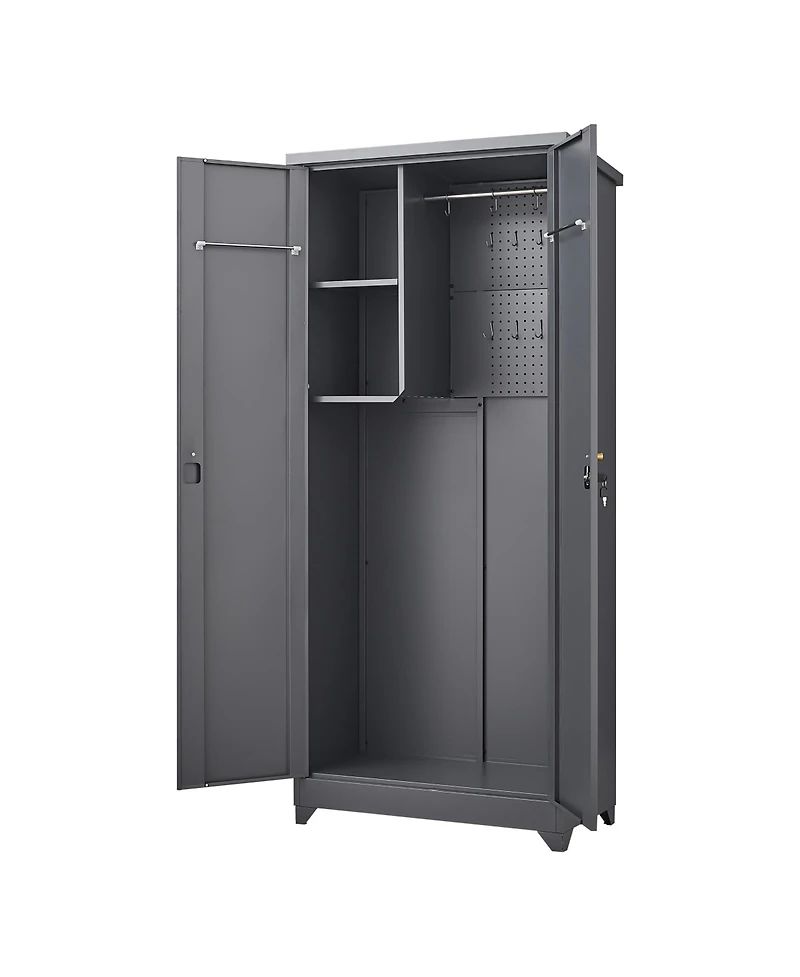 Clihome Outdoor Waterproof Storage Cabinet with Shelves