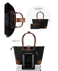 Women's Tote Nylon Top Zip Large Lifestyle Bag Eve Victoria Hyde