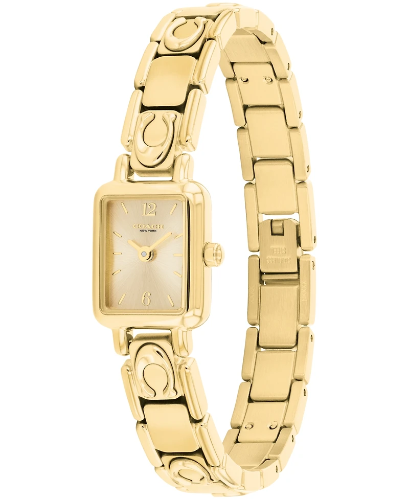 Coach Women's Mara Gold Tone Stainless Steel Bracelet Watch, 15.5mm
