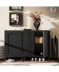 Sugift Modern Sideboard Buffet Cabinet Tv Media Console with Storage for Living Room Hallway Entryway