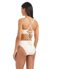 Sanctuary Women's Refresh Ribbed Moderate-Coverage Swim Bottoms