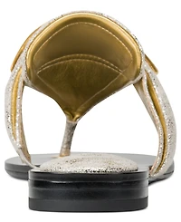 Donna Karan New York Women's Velvet Flat Thong Sandals