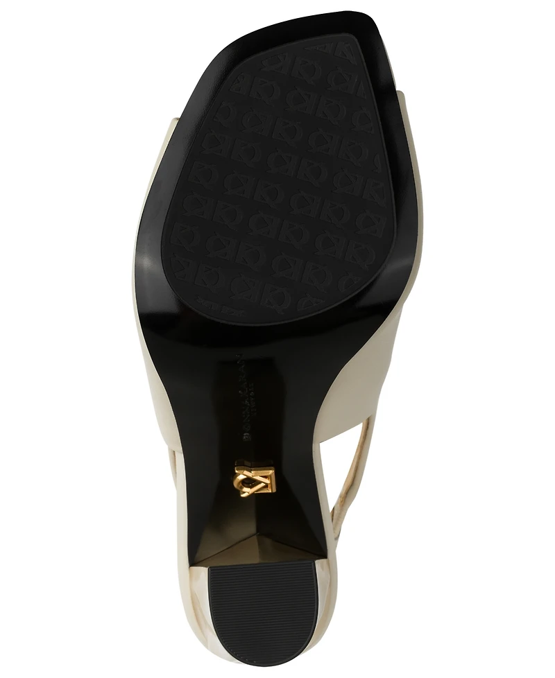 Donna Karan New York Women's Brietta Peep Toe Slingback Sandals