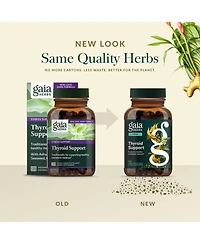 Gaia Herbs Thyroid Support - Made with Ashwagandha, Kelp, Brown Seaweed, and Schisandra to Support Healthy Metabolic Balance and Overall Well-Being