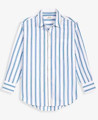 On 34th Women's Cotton Poplin Oversized Button Down Shirt , Macy's Exclusive