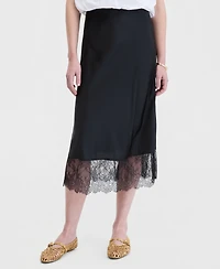 On 34th Women's Lace-Hem Midi Slip Skirt, Macy's Exclusive